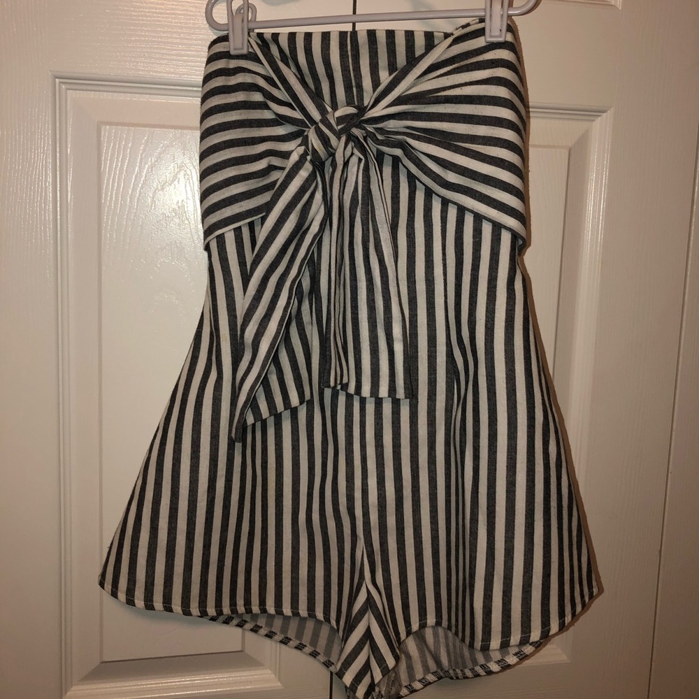 Striped romper